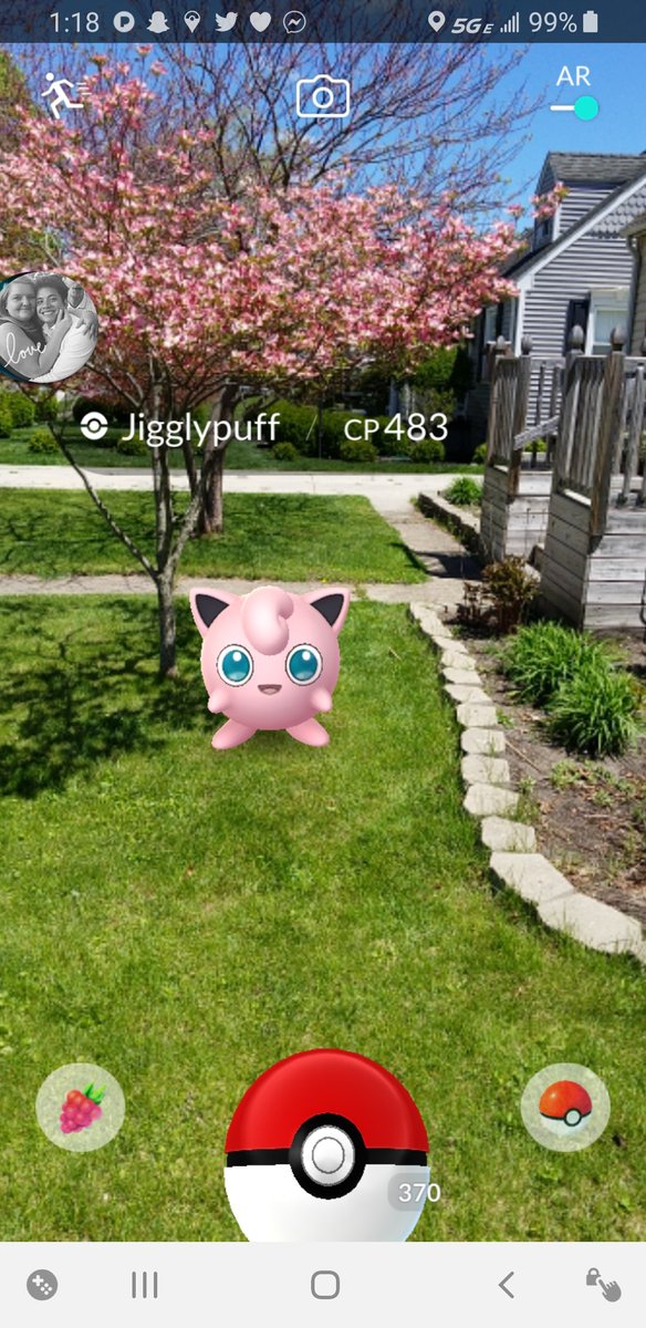 burk0518's tweet image. Having a lil fun in AR mode before I work on this yard! #PokemonGO #ARmode