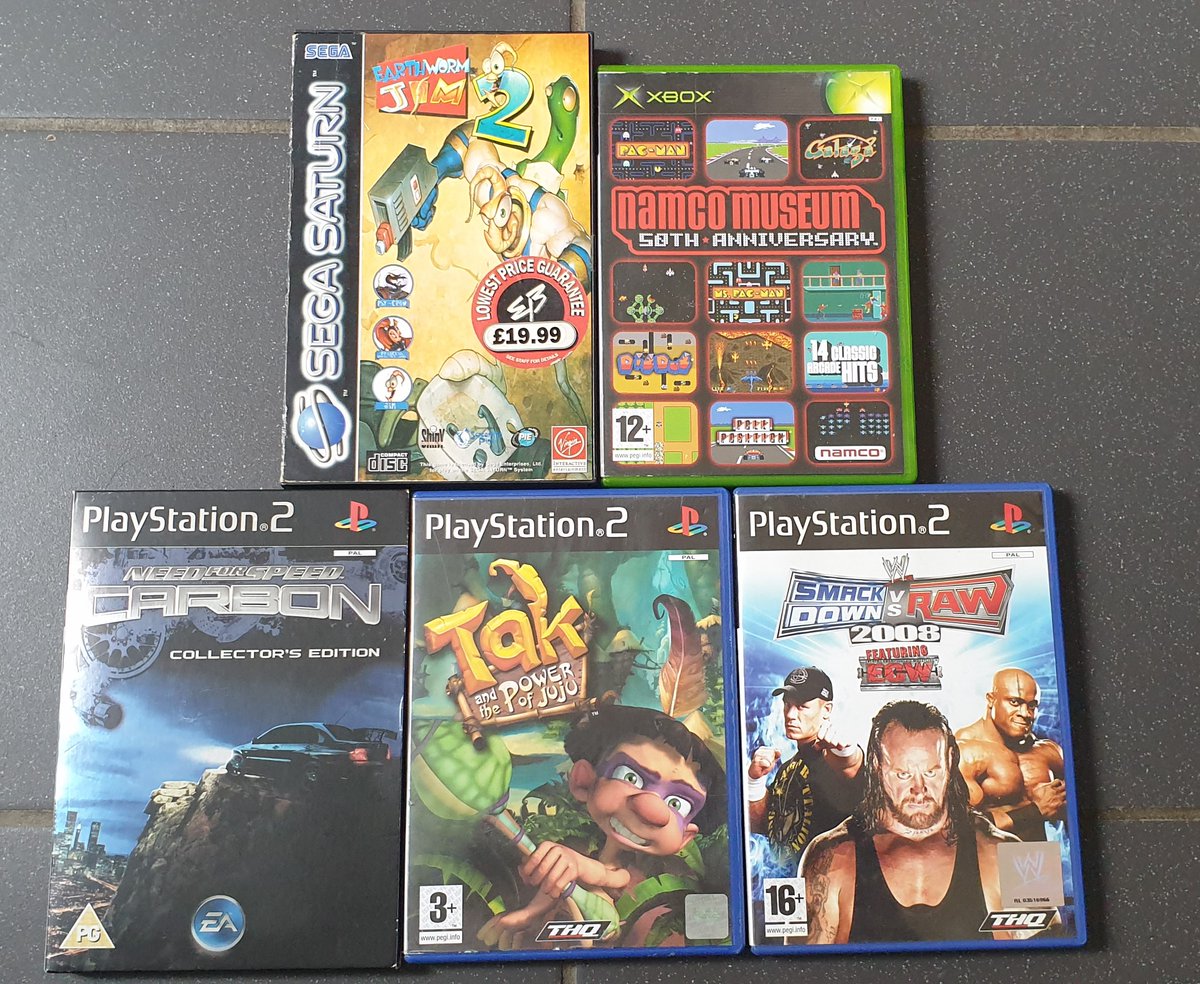 HowittSimon's tweet image. A quick trip to CEX (not Electronics Boutique sadly) this morning - and a few more additions!  Really needed 4 more PS2 games and only found 3...but did get some duplicate Xbox games from Cash Generator for 25p each and reused the cases :)
