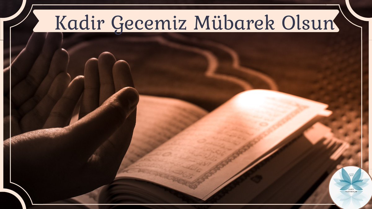 Allah tuttuğumuz oruçları ve ibadetlerimizi kabul etsin. Manen büyük bir ikramın olacağı Kadir Gecemizi dolu dolu yaşamayı nasip etsin.

“Allah’ım! Sen affedicisin, affetmeyi seversin, beni de affeyle!”
  #KadirGecesi
  #kadirgecemizmuebarekolsun