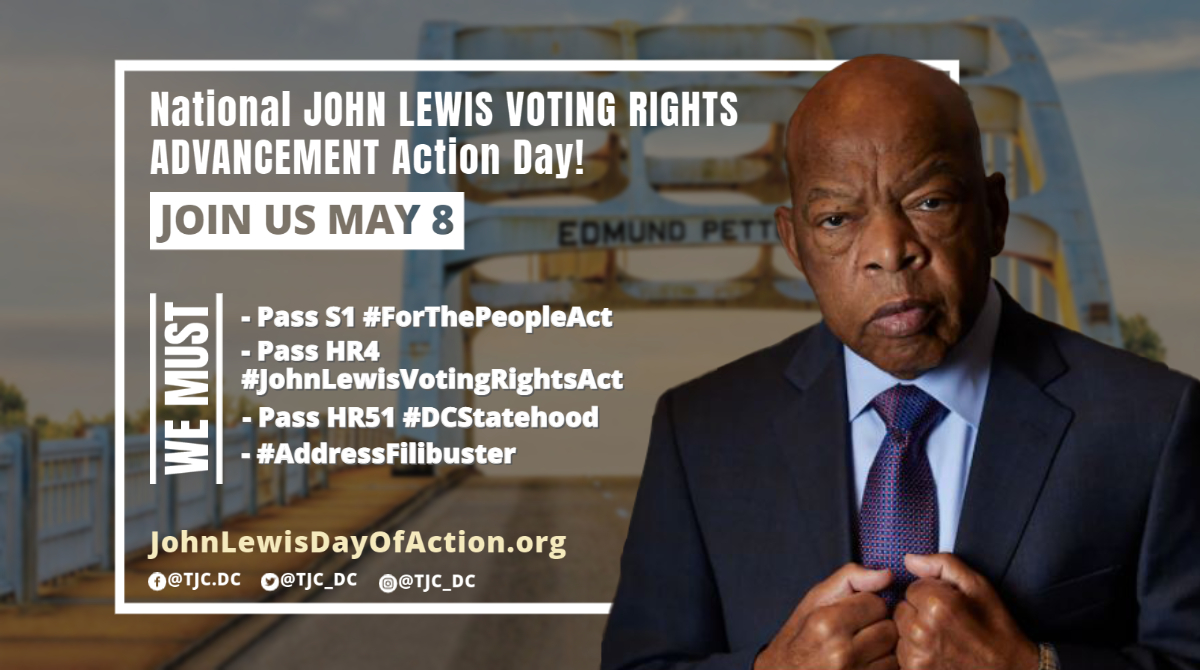 Today for the #JohnLewisDayOfAction, we join with others across the country to demand that HR4, the #JohnLewisVotingAct, is passed.

We hope to continue the legacy of John Lewis by getting into good trouble to end voter suppression in our state and country!