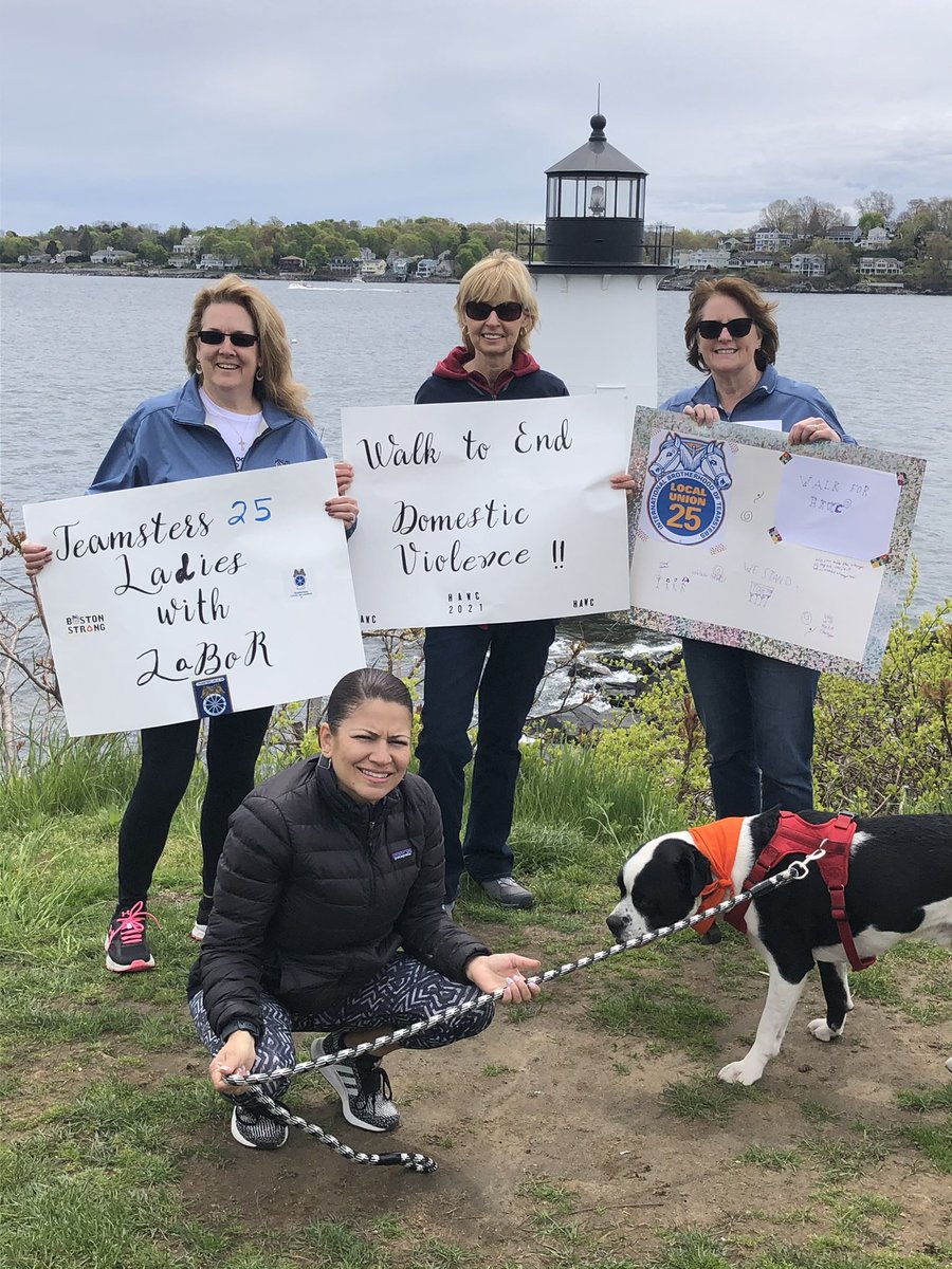 Teamsters25's tweet photo. Kicking off the @hawcnorthshore virtual walk today in #SalemMA. #Teamsters Local 25 Ladies with Labor walked through historic Salem/northshore. Look for more walk photos this week!
#WalkforHAWC #teamsterslocal25 https://t.co/BrrfWaGLrk