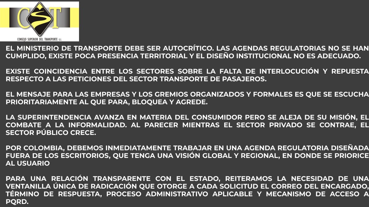 CST Transporte tweet media