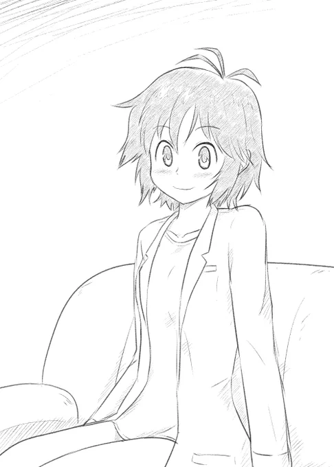 「ボク、ちょっと仮眠するね…君も楽な恰好で休んでていいよ」
#オリジナル
#笛留実粒子 