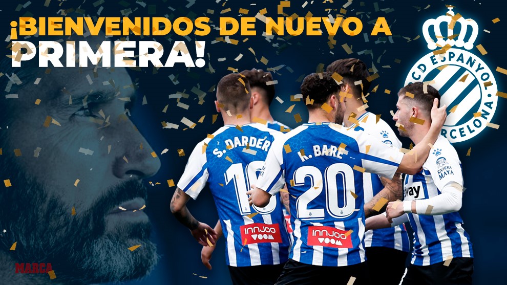 🆙 El descenso fue muy doloroso, pero no ha tardado en volver al lugar que le corresponde: ¡¡𝐁𝐈𝐄𝐍𝐕𝐄𝐍𝐈𝐃𝐎 𝐃𝐄 𝐍𝐔𝐄𝐕𝐎 𝐀 𝐏𝐑𝐈𝐌𝐄𝐑𝐀, <a href="/RCDEspanyol/">RCD Espanyol de Barcelona</a>!! 🍾🍾🍾