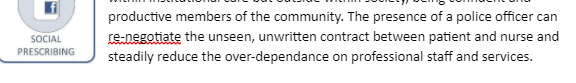 Instead they claim that the problem lies with certain service users' disordered behaviours and the lack of strong decisive action to control them 9/21