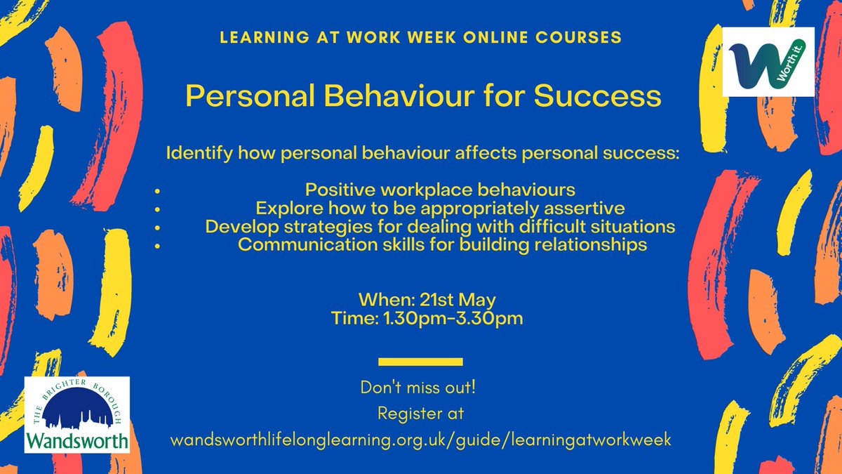 WBCLLearning's tweet photo. #laww2021 #learning #learnatworkweek #adultlearning #professionaldevelopment #onlinelearning #wbcll #wandsworth
@wandbc
REGISTER HERE ⬇
https://t.co/H4MWI1HFpC https://t.co/517gJh5DvO