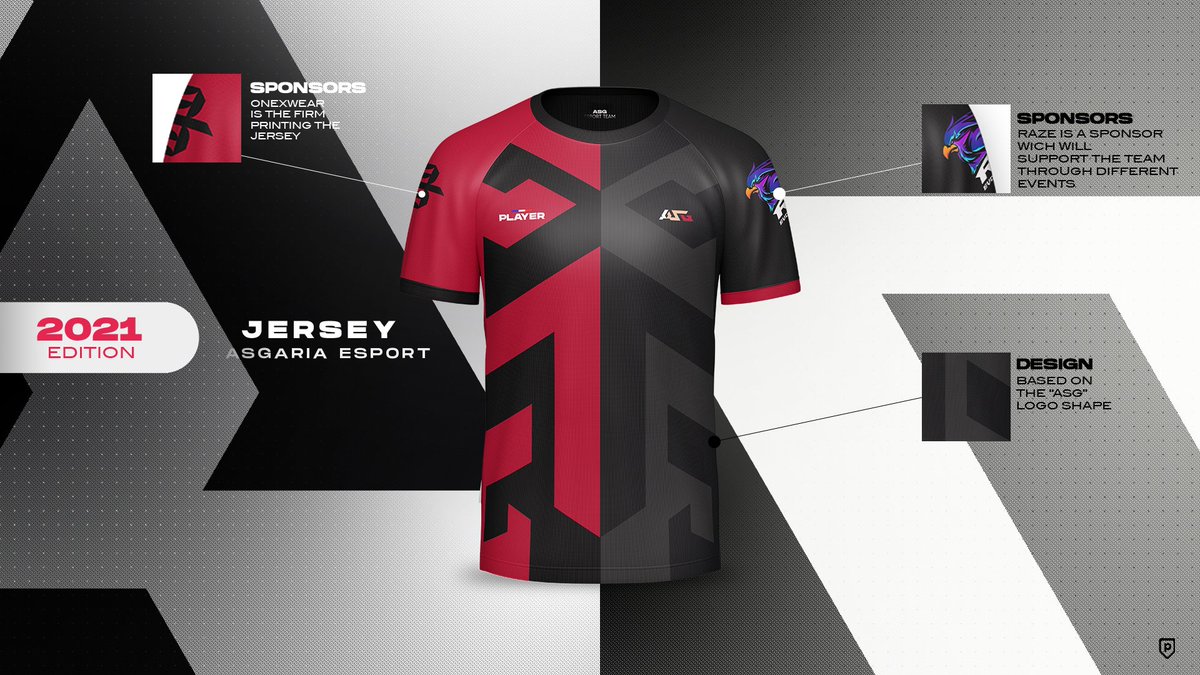 / E-Sport Jersey - 2021 design.
<a href="/EsportAsgaria/">ASG ESPORT</a> 👋
0€ to support me 🔁 and ❤️

DM pour toute sorte de demande.
Bē : behance.net/polatfx
Merci !