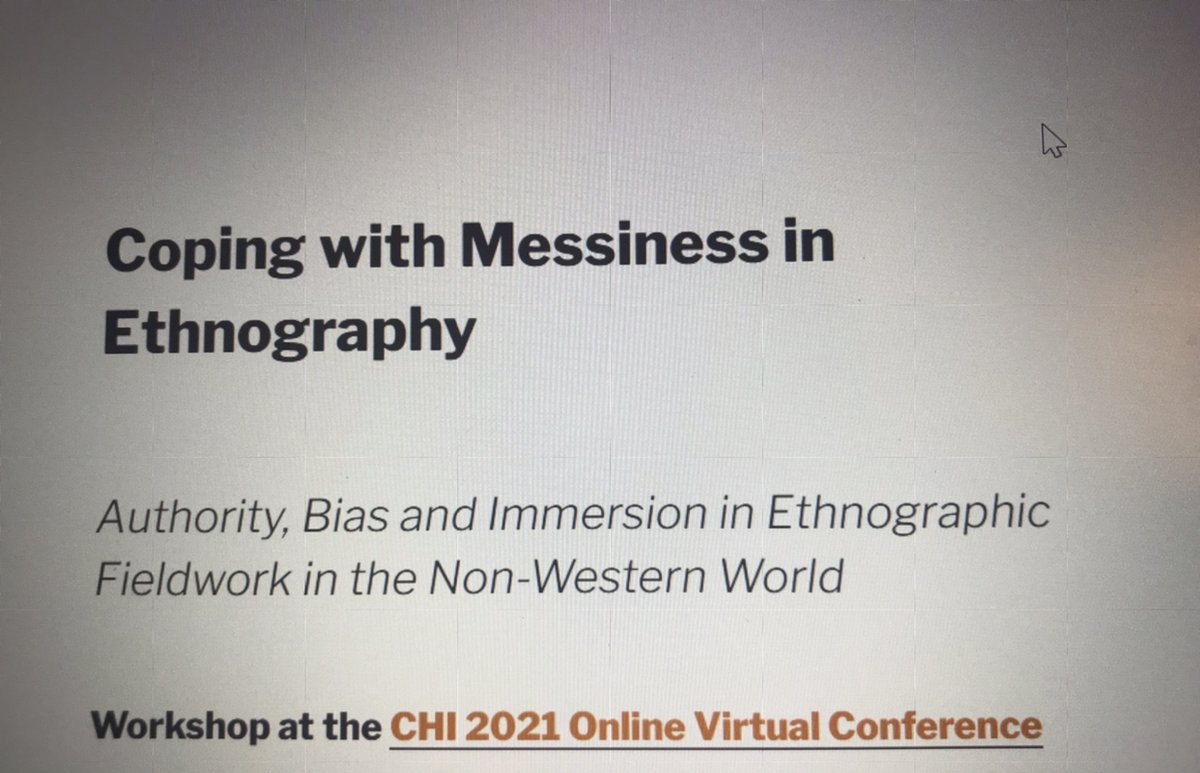 ganikazeem's tweet photo. A fabulous experience meeting old friends and making new, common ground, critical discussions  and great perspectives at the messy ethnography workshop  #MessyEth #CHI202 https://t.co/6tluQWwQoJ