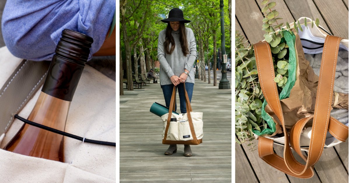 Our NEW Market Tote is sure to become your new go-to for weekend getaways & park trips. With lots of pockets to keep your goodies safe, a fully lined roomy interior, & sturdy leather handles, it's going to become your favorite adventuring sidekick. bit.ly/3nzla8y