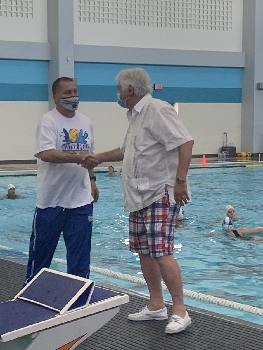 CoachKrisJ's tweet photo. Texas High School water polo owes a great debt to Coach McDonald. His 46yrs of dedication, commitment and passion for the sport has paved the way to it becoming a UIL sport. Thank you Coach Mac for everything you have done. @TISCAtx @TISCAWestWP @TISCAwaterpolo @LamarAquatics https://t.co/PCZb3vBNlY