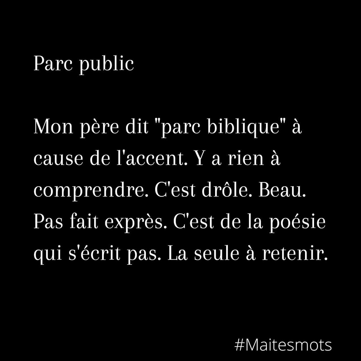 AuteurKarim's tweet photo. Jour 8 du défi d'écriture #maitesmots autour du thème
"PARC PUBLIC"

#écriture #citations #écriturecreative https://t.co/J4U3wMnGNW
