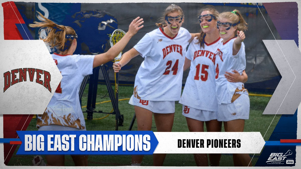 For the very first time, <a href="/DU_WLAX/">Denver Women’s Lacrosse</a> has captured the #BIGEASTwlax Tournament 🏆!
