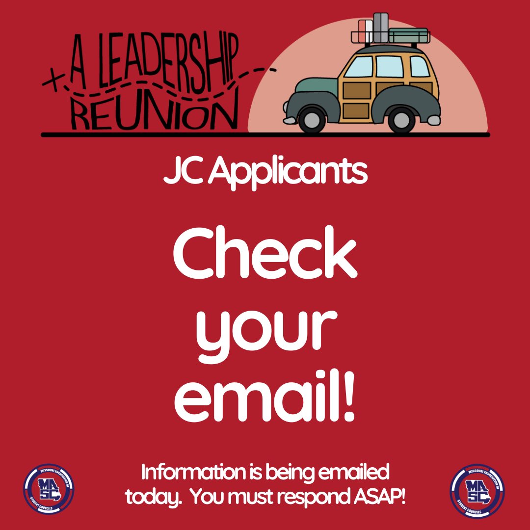 💥Important JC information💥 Check your emails now!!