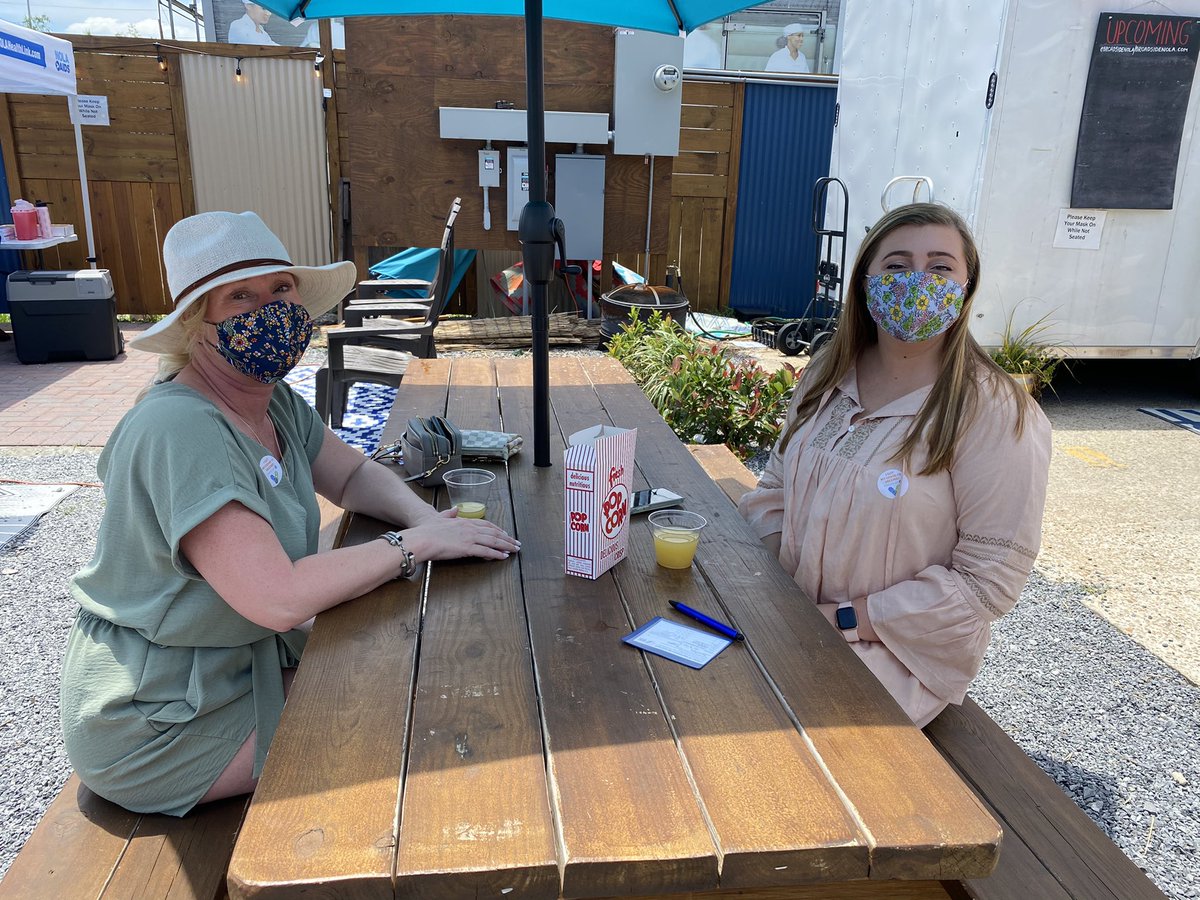 nolaready's tweet photo. ๐พ๐ต๐ฟ๐๐๐ง
โGet it for your Mamaโ vax fest is ๐ฅ๐ฅ๐ฅ
@CrescentCare504 giving #COVIDVaccines, mimosas, plants, jewelry & more at @BroadsideNola til 3pm today with @RQaway on the ๐ต
#sleevesupnola #shotsforshots https://t.co/gQAt53q8ee