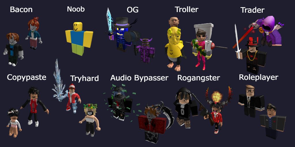 Declanitory On Twitter Which Roblox Avatar Stereotype Is Closest To Your Current Outfit Mine Looks Like A Trader Or An Og - roblox trollers outfit