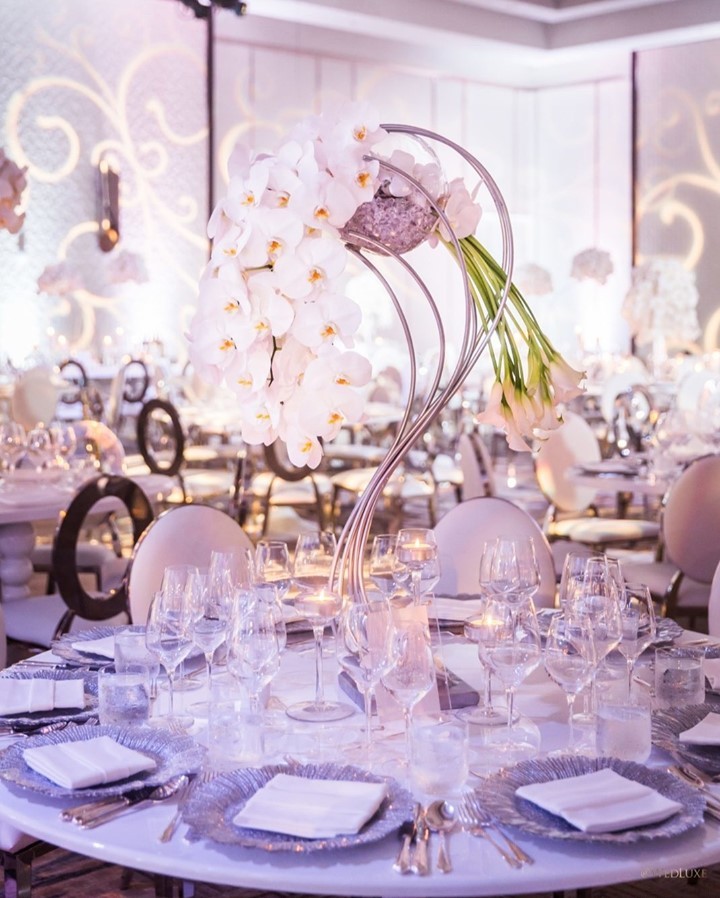 Unique details - This centrepiece and more! | Did you know orchids are used to represent love, luxury, beauty and strength. This wedding was filled with #orchids and so much more! ⠀⠀⠀⠀⠀⠀⠀⠀⠀
⠀⠀⠀⠀⠀⠀⠀⠀⠀
Featured in <a href="/wedluxe/">WedLuxe</a> Magazine