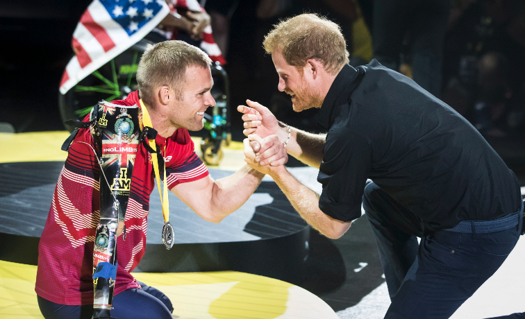 Triple amputee pal of Prince Harry pumps some serious iron ahead of mammoth task