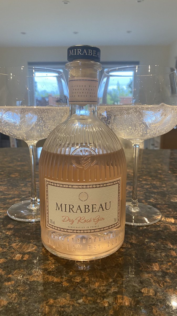 poultonbrown's tweet photo. Another fabulous recommendation from @knackeredmutha on @SaturdayKitchen and thanks to the lovely lady at Hitchin @waitrose for getting us a bottle from ‘out the back’ #mirabeaugin #rosegin https://t.co/VKZ1ZPyeKv