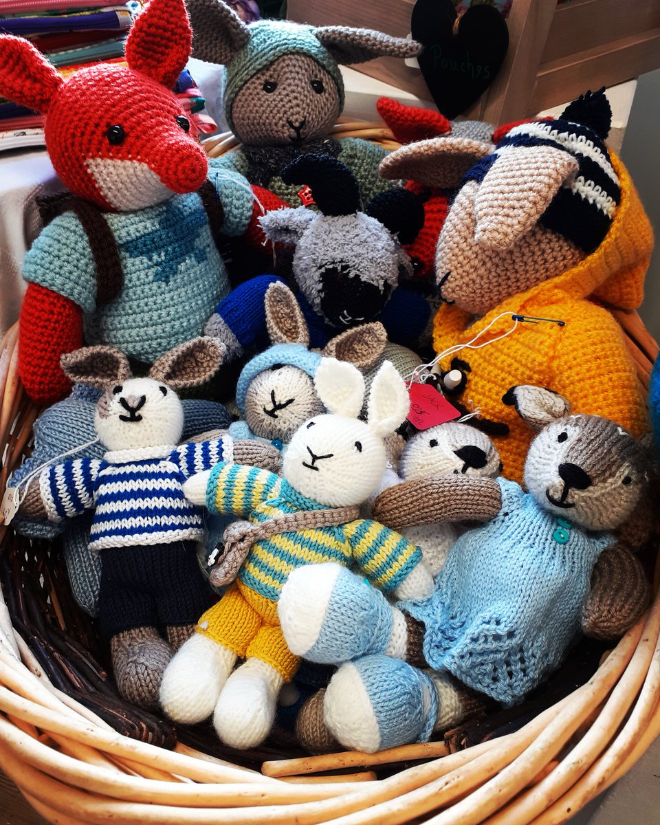 Lovely knitted soft toys are for sale at Beyond &amp; Above II.1st May - 30th May, 11am - 3pm, at the Crypt Gallery, Seaford BN25 1HD.