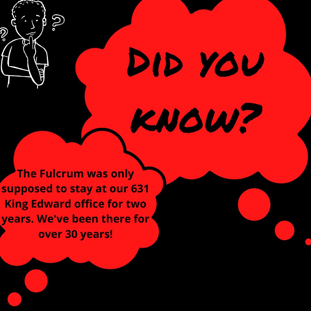 The_Fulcrum's tweet photo. #LFTA: The Fulcrum, which was supposed to move temporarily to 631 King Edward Avenue for two years, has occupied the offices for over 33 years. #Fulcrum80
https://t.co/EIl1uCxhbY https://t.co/wwrtlPudRv