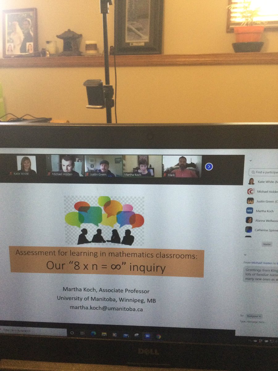 Inquiry groups sharing their research findings. First up: Assessment for learning in mathematics classrooms. #cafln  #2020assessment