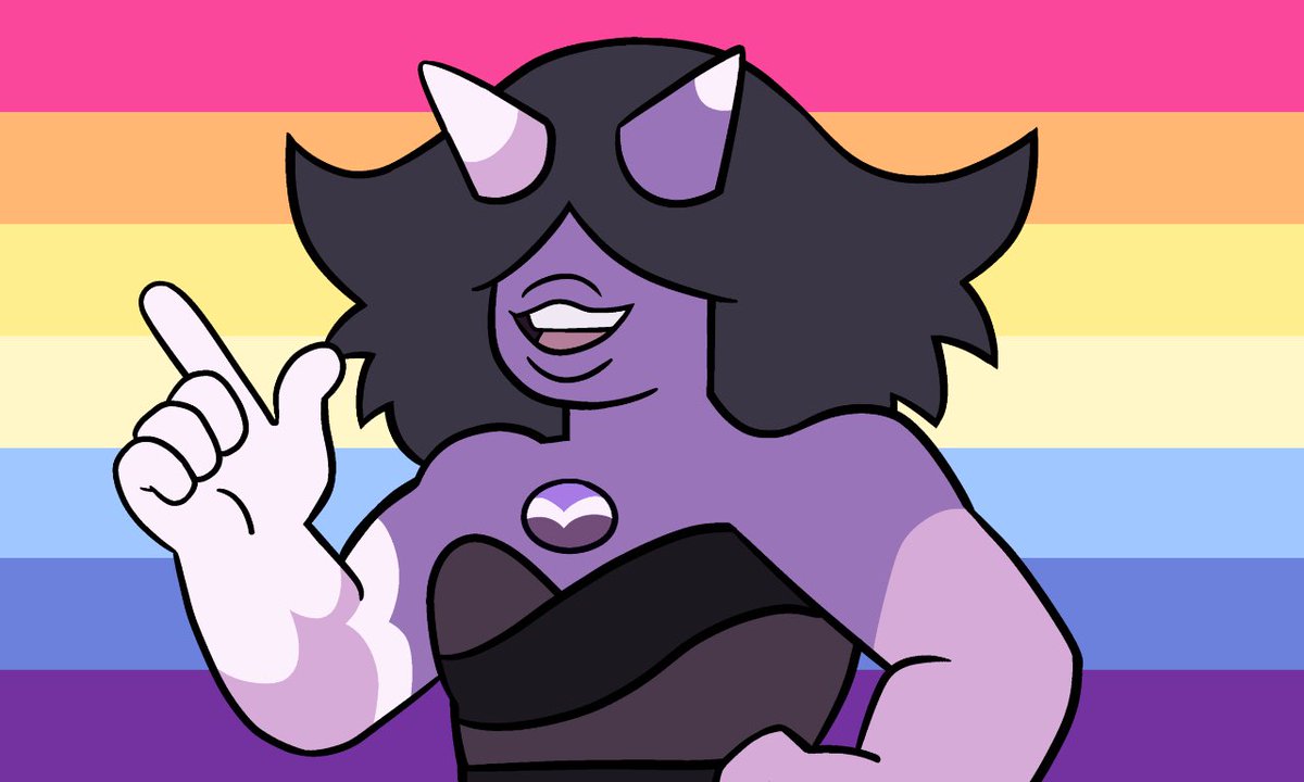 fav_nonbinary's tweet image. lace amethyst is a nonbinary lesbian who uses she/they/lace pronouns!!