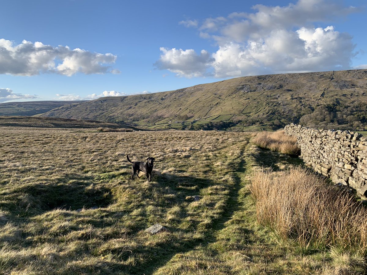 Well, the weather has been horrendous today. I think we’ve had it all, wind rain, snow, sleet and sunshine...oh no wait, there was no sunshine!! I think a throw back to yesterday evenings stroll up Calver Hill is needed, look blue skies and sunshine 🌞 
#sunshine #sunshinetherapy