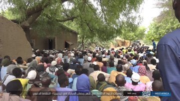 Ramadan preaching session organised by ISWAP faction of Boko Haram in the North East Nigeria.