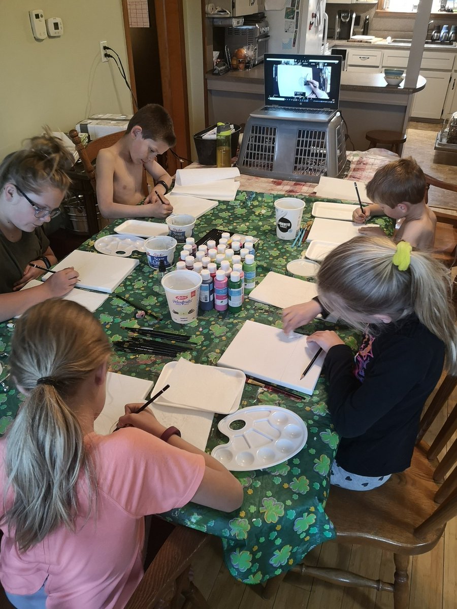 BirnamPork's tweet photo. @CBCNews @4HCanada and @4HOntario have offered many great virtual "clubs" for kids which last 6 weeks and teach the hands on skills no longer taught in school. My kids have learned acrylic painting, baking, gardening, stitching etc. Its a great distraction/addition to online learning https://t.co/wfjA1xPJVu