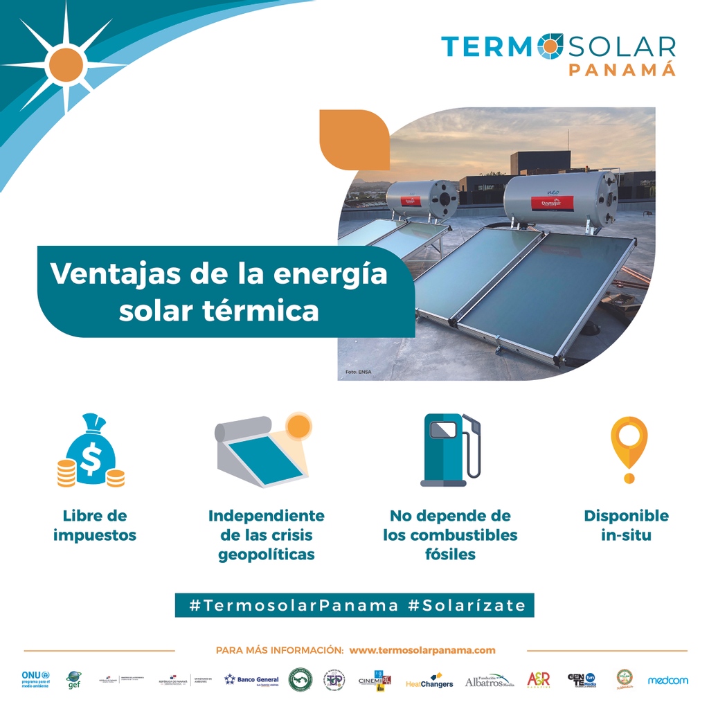 HeatChangers's tweet photo. Ventajas de la energía solar térmica
.
@Jesusglzmar
#termosolarPanama #solarizate #heatchangers #energiasolar #panelsolar https://t.co/UI9PbGfUzM