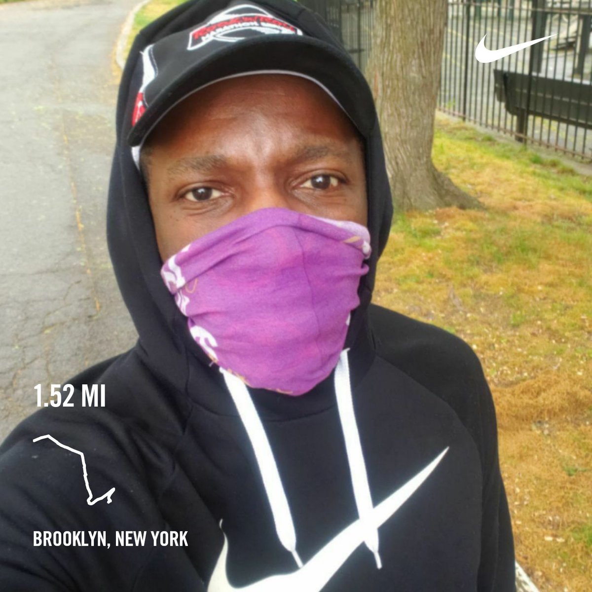 Last run before tomorrow half.     I'm just going to have fun with it.    <a href="/OrdinaryRace/">OrdinaryMarathon</a> #mmiwawareness #runningcommunity #nikerunclub
