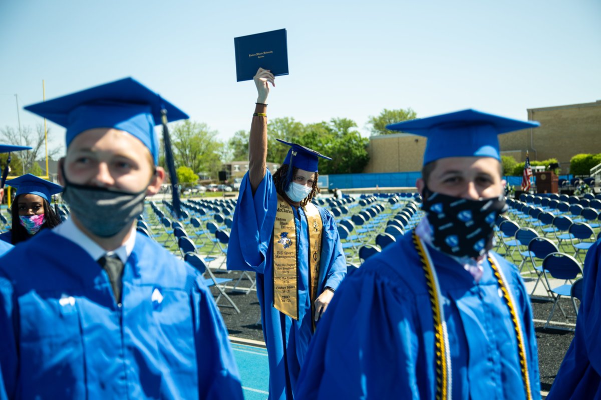 Congratulations Graduates! 💙🎓🎉 #ForeverEIU #EIUClassof2021 #EIUClassof2020 #EIUCommencement