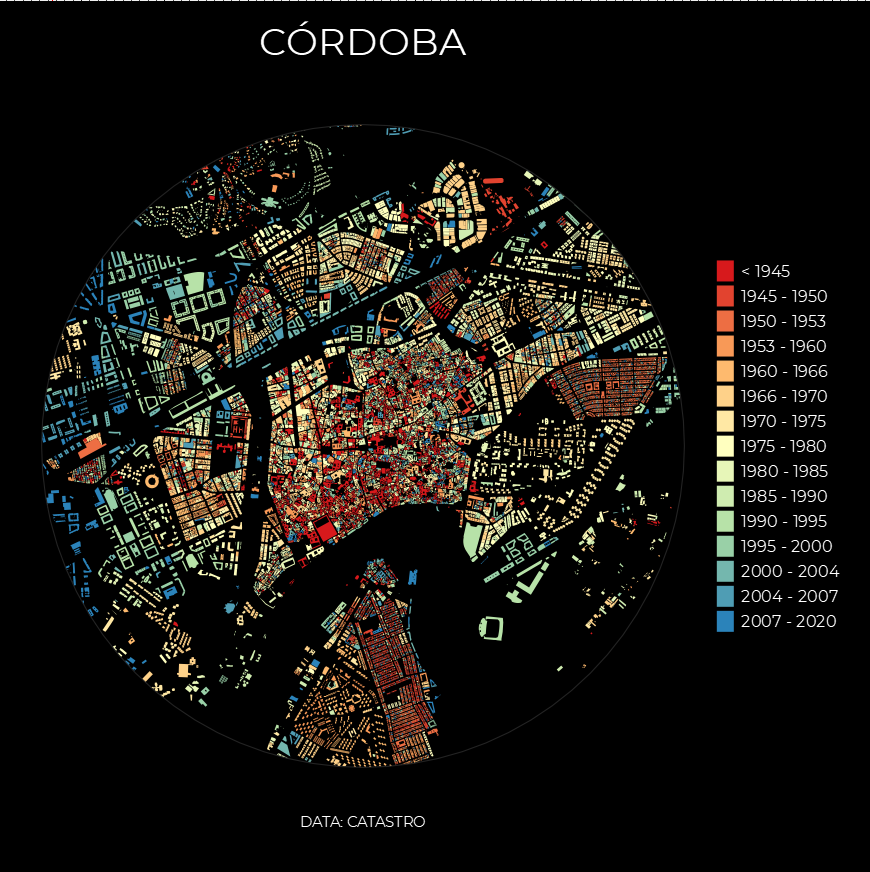 SIGdeletras's tweet photo. Siguiendo la estupenda guía de @dr_xeo para crear visualizaciones de evolución urbana con datos catastrales....
peros sin usar #R 
#theGISway https://t.co/4xWlBo8yl8