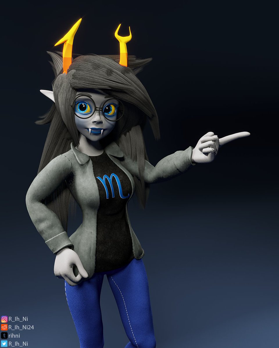 Jack_Of_Void's tweet photo. Vriska: Snap. 3D render by me.
✨✨✨✨✨
Hashtags:
#Homestuck #Vriska #Vriskaserket #vriskaserketfanart #fanart #godtier #3D #Zbrush #3dsmax #maya #digital3d #digitalart #animation #homestuckanimation #hs #hs2 #snap #vriskafanart #art https://t.co/cIZIyl2vDK