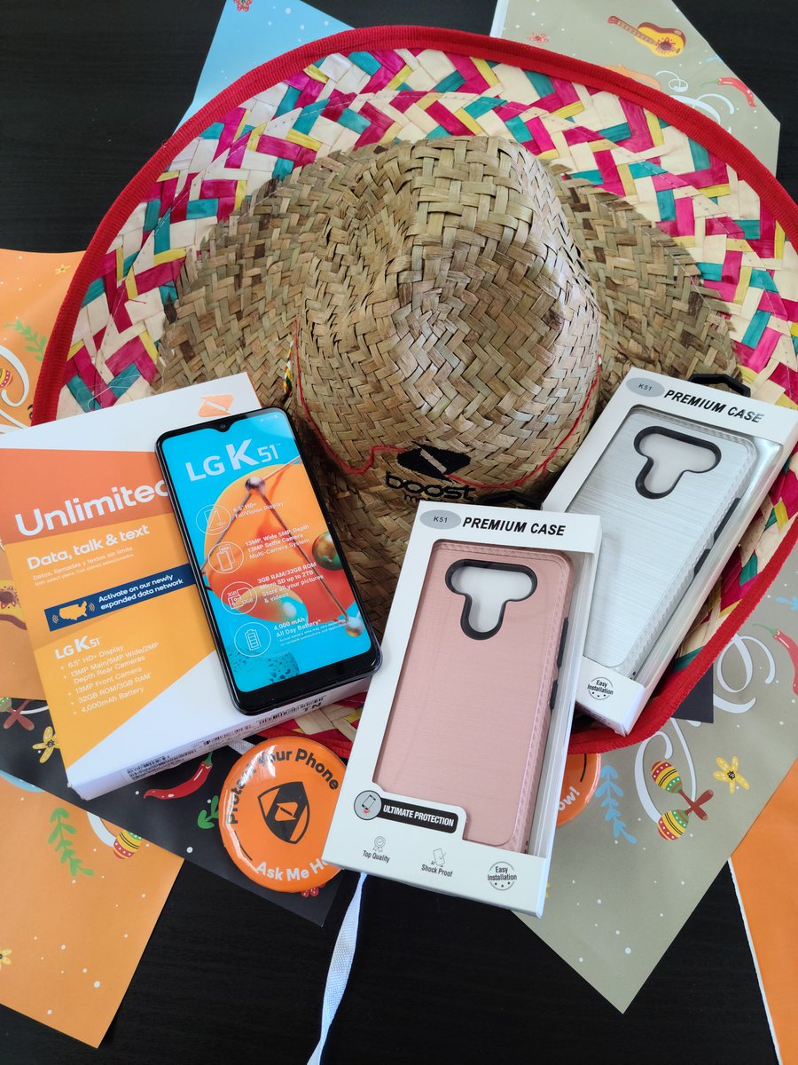 Not to late to celebrate Cinco de Mayo with Boost Mobile. The LG K51 i s still a BOGO until 5/13/21. And FREE when you switch to BoostMobile. Come on in and get the promotion while it last. 
#bosstmobile #canarywirelessgroup #LGK51 #switch #bogo #greatpromotions #2isbetterthan1