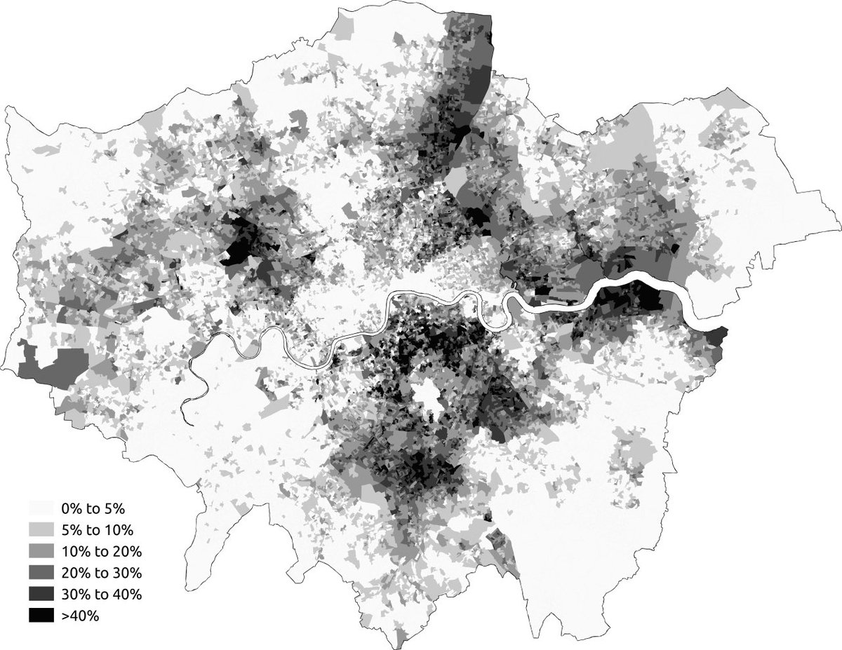 London's seats vs the Black British population: