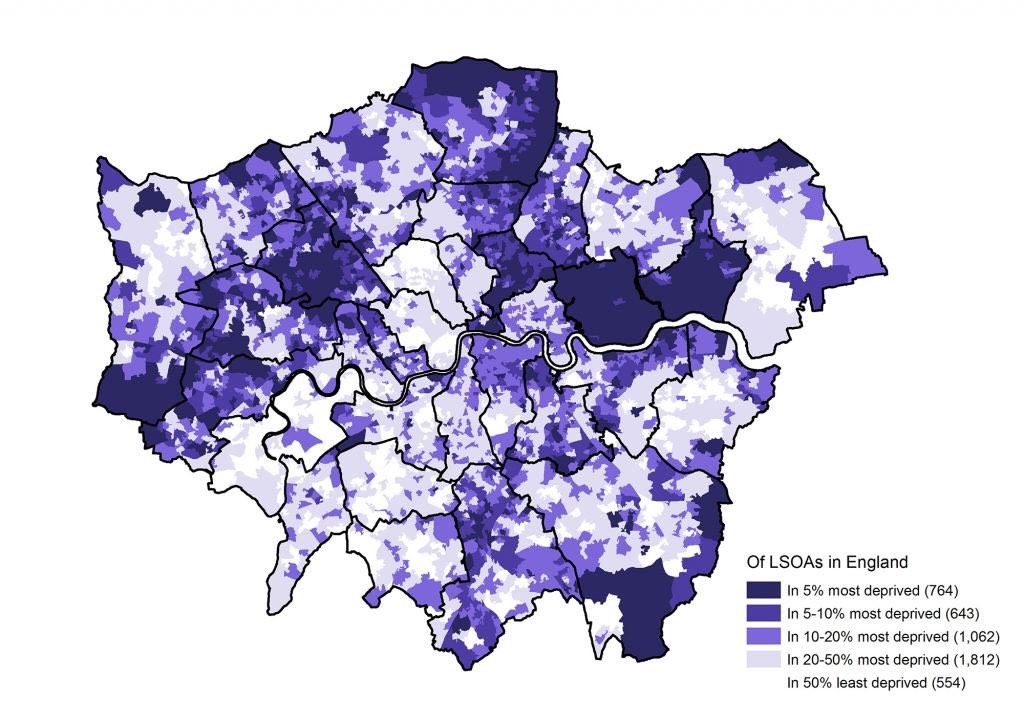 London's seats vs most deprived and most wealthy wards: