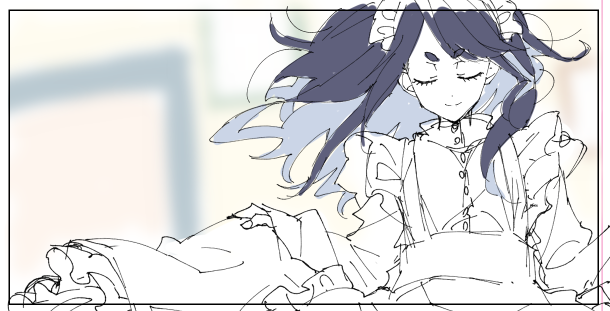 たまにフリフリが描きたくなるので
メイド夏目ちゃん
下書😌 