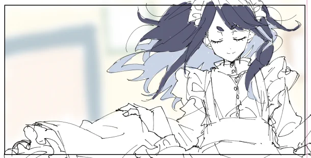 たまにフリフリが描きたくなるので
メイド夏目ちゃん
下書😌 