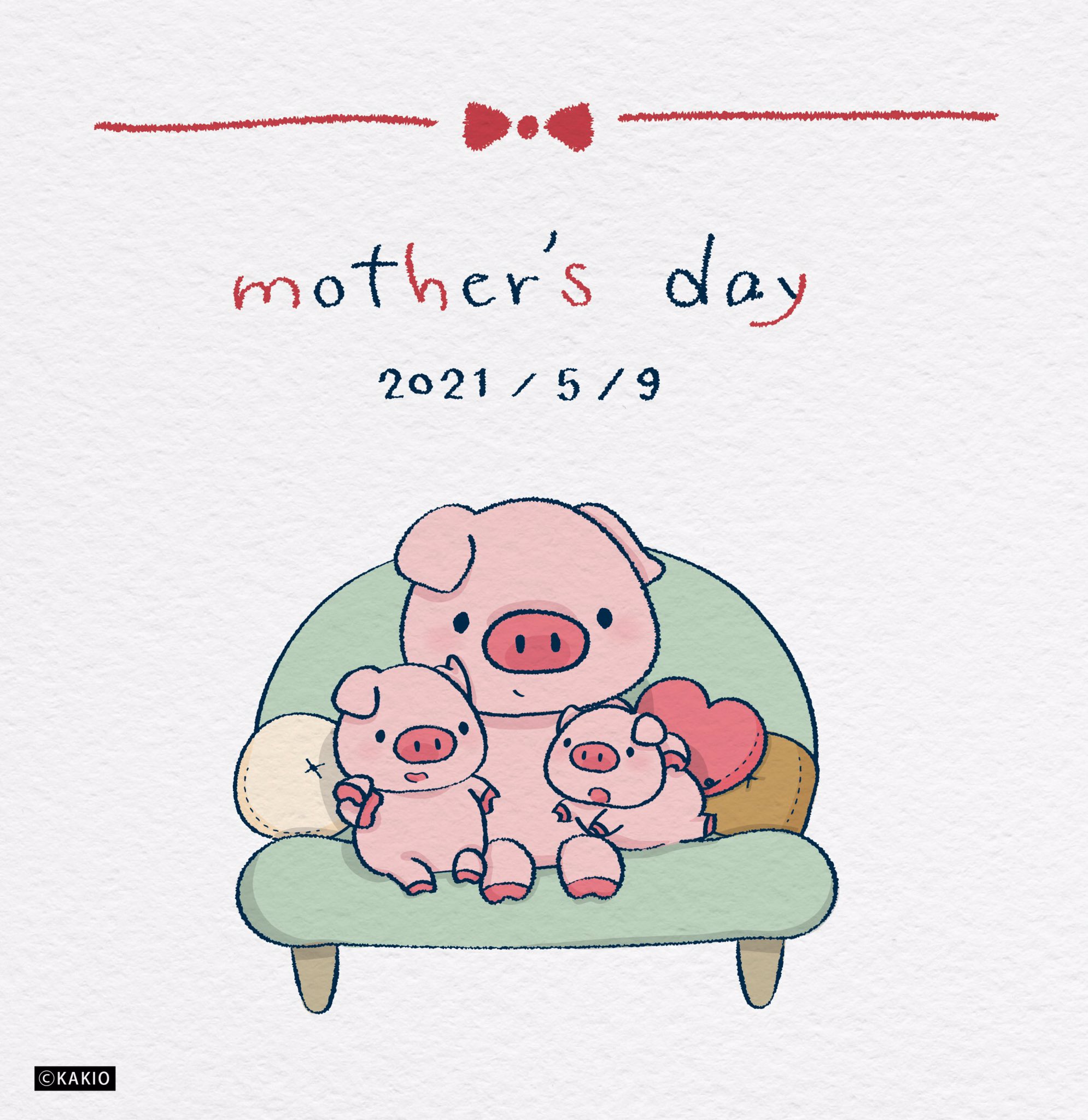 かきお Lineスタンプ販売中 たくさんありがとう イラスト イラスト好きな人と繋がりたい 絵描きさんと繋がりたい かわいいイラスト ゆるいイラスト 絵描き 落書き デザイン ははのひ 母の日 お母さん 親子 ありがとう 動物 ブタ ミニブタ