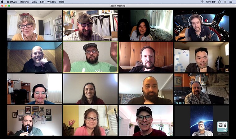 jessywoods's tweet photo. One of the more fun zooms celebrating 7 years of #welltalk with @MrMike_UX. Great feedback everyoneee. #electioncat #vaccinecards #edtech #designfeedback #latechcommunity @NELAUX @LAUXmeetup https://t.co/ojVOZF74ms