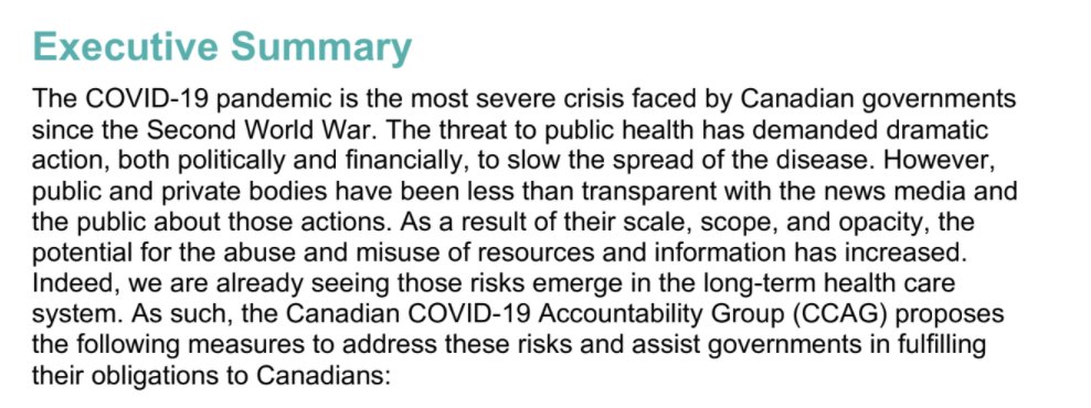  @SeanHolman is a member of the Canadian COVID-19 Accountability Group, which raised the alarm last May about the impact of the pandemic on the information we need to make the right decisions. Here is the executive summary of its report. We have the right to know!  #bcpoli  #cdnfoi