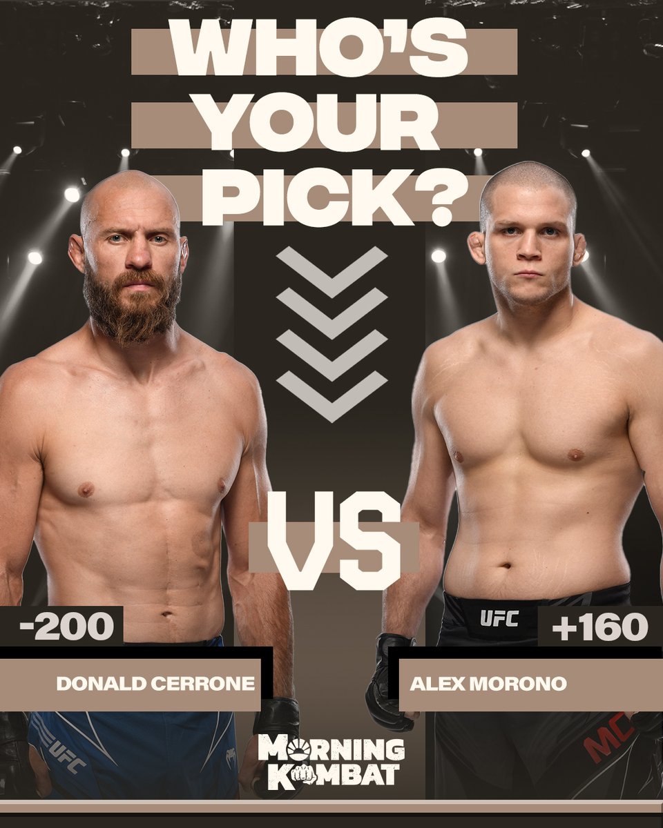 morningkombat's tweet photo. Who are you going with tonight 💰
#UFCVegas26 #MarinaRodriguez #MichelleWaterson #CowboyCerrone #AlexMorono #MorningKombat https://t.co/dvX1Pik1gD