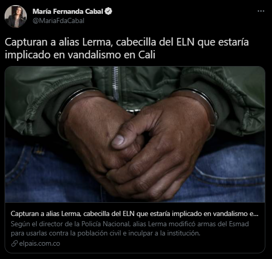 Anonymous_CO's tweet photo. No contentos con la humillación por un pésimo montaje realizado por la @FiscaliaCol ahora el @mindefensa sale con estas.

Capturado 2 veces alias Lerma.

Ahora saldrán a decir que es otro con el mismo apodo, en 3 años lo vuelven a capturar. https://t.co/sK7ws25mYZ