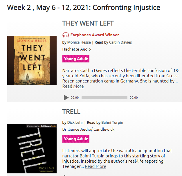 This week's free audiobooks to download and keep: Confronting Injustice. audiofilemagazine.com/sync/