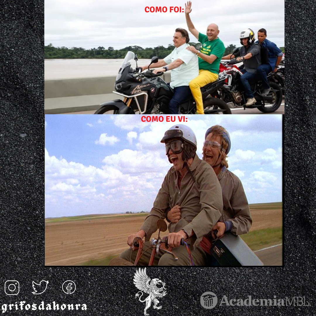 O birobiro passou bolado com o careca na garupa 🎶

#grifosdahonra #memes #bolsonaro #veiodahavan