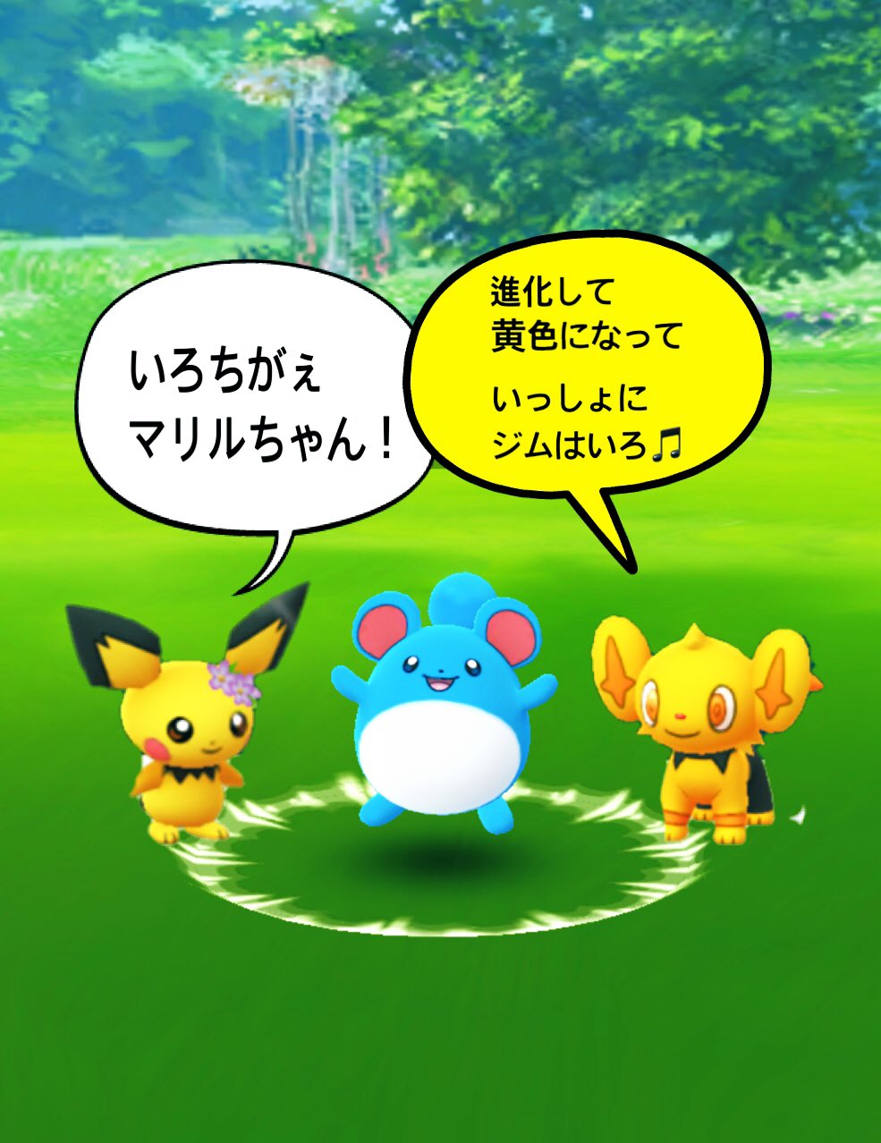 ピッコロマルゲリータ おはよーございます マリルの色違いもうとれましたか わたしは仕事なので休憩中と終わってから頑張ります 長い時間やってくれると日曜仕事勢もできるから助かる ボマ様 色違いマンムー置いてくれました ボマ様にも