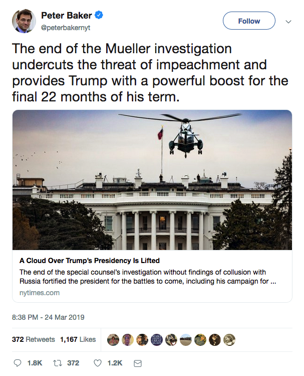 think about how SPECTACULARLY WRONG Peter Baker was here:- no cloud lifted- no powerful boost- TWO impeachments followed- zero attribution to Barrlike Mike Flynn's Turkey story Baker's article was PR agitprop