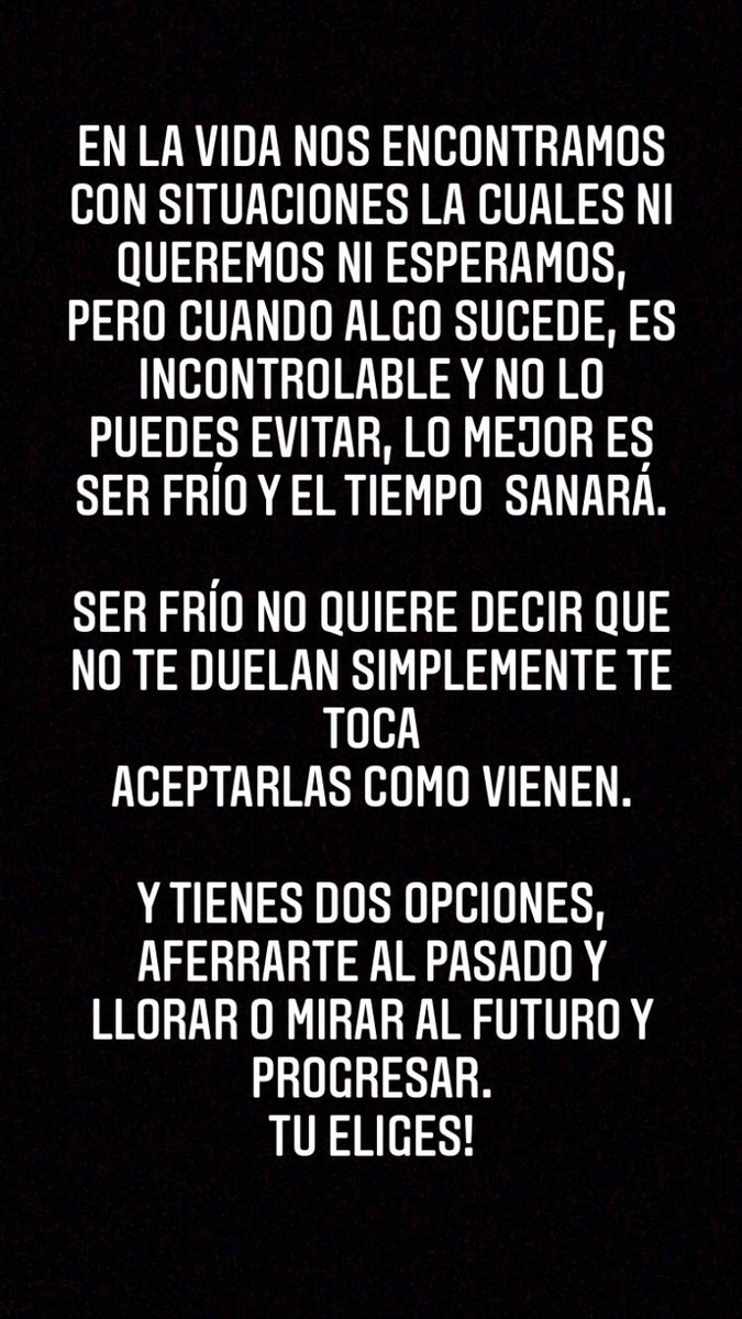 Hay que aprender a aceptar lo que no depende de nosotros ni podemos cambiar sea o no de tu agrado. Por mucho que quisiras volver al pasado, el cual no se puede cambiar, hay que mirar el ahora y el futuro. Aprende y vive.