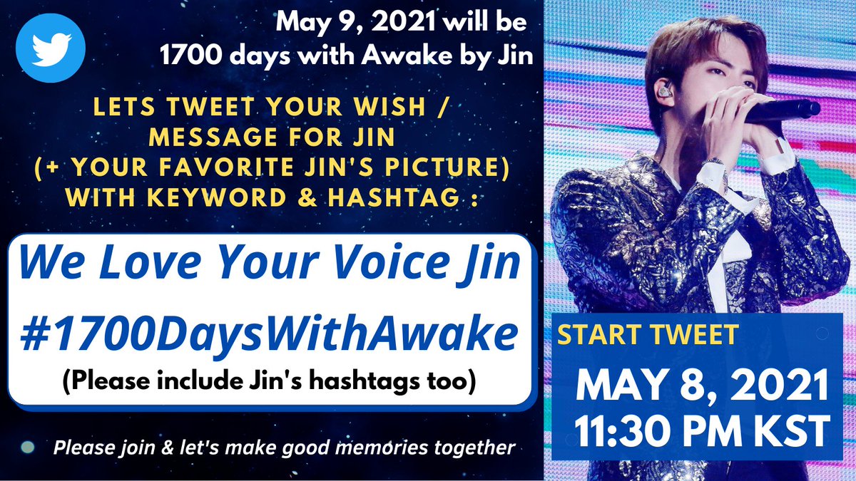 natha_jin_verse's tweet photo. #JinProject by @SherinaHan
Srilankan Army Support for Our Seokjin 💜️
May 9, 2021 will be 1700DaysWithAwake
Lets tweet
your wish / message for Jin
+ favorite Jin's pict
along with keyword:
We Love Your Voice Jin
#1700DaysWithAwake
#진 #방탄소년단진 #JIN #Seokjin #KimSeokjin https://t.co/DtwurCPYOg